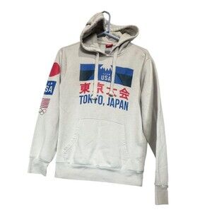 Olympics Team USA Apparel 2020 Men's Hoodie Size SP Beige Tokyo Japan